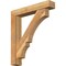 Ekena Millwork Balboa Block Rough Sawn Bracket w/ Offset Brace, Western Red Cedar, 6"W x 32"D x 36"H BKT0604X32X36BOA05RWR - alternate 1